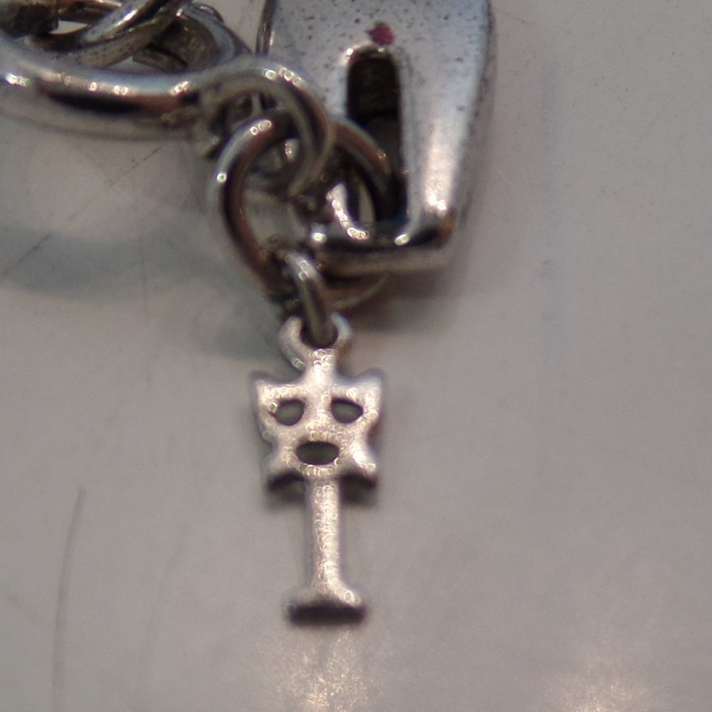 Silvertone Large Link 34" Necklace Double Wrap - Picture 9 of 12
